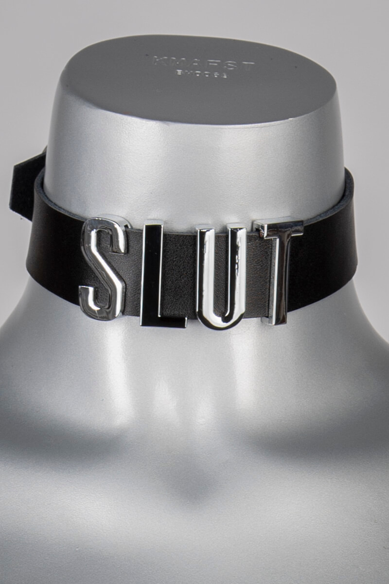 VoyeurX bdsm halsband echt leer SLUT
